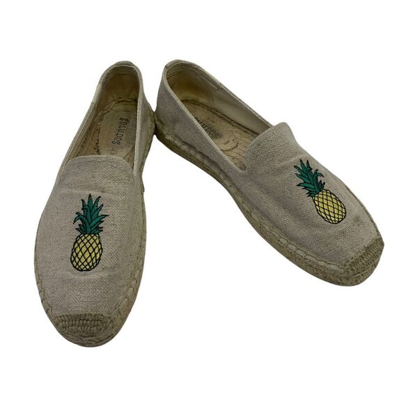 Soludos Pineapple Smoking Slipper Espadrilles Size 7 - Picture 1 of 8